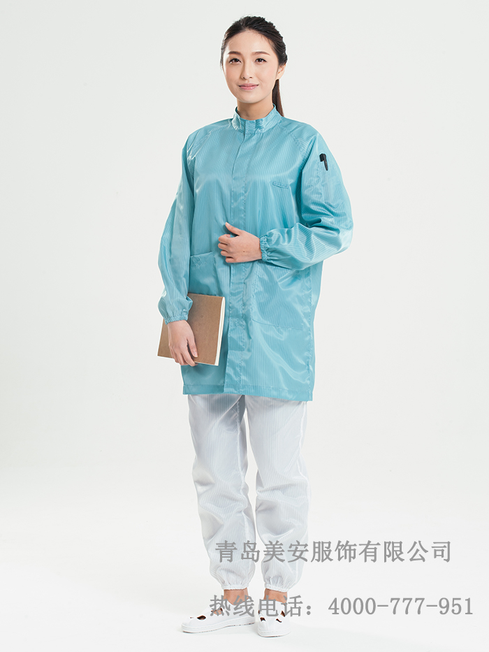 防靜電大褂立領(lǐng)美安服飾防靜電大褂立領(lǐng)廠家